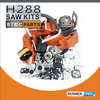 Полный комплект запасных частей для вторичного рынка Farmertec для Holzfforma G288 HUSQVARNA 181 281 288 288XP Двигатель бензопилы Картер двигателя Карбюратор Топливный бак Цилиндр Поршень Катушка зажигания Глушитель