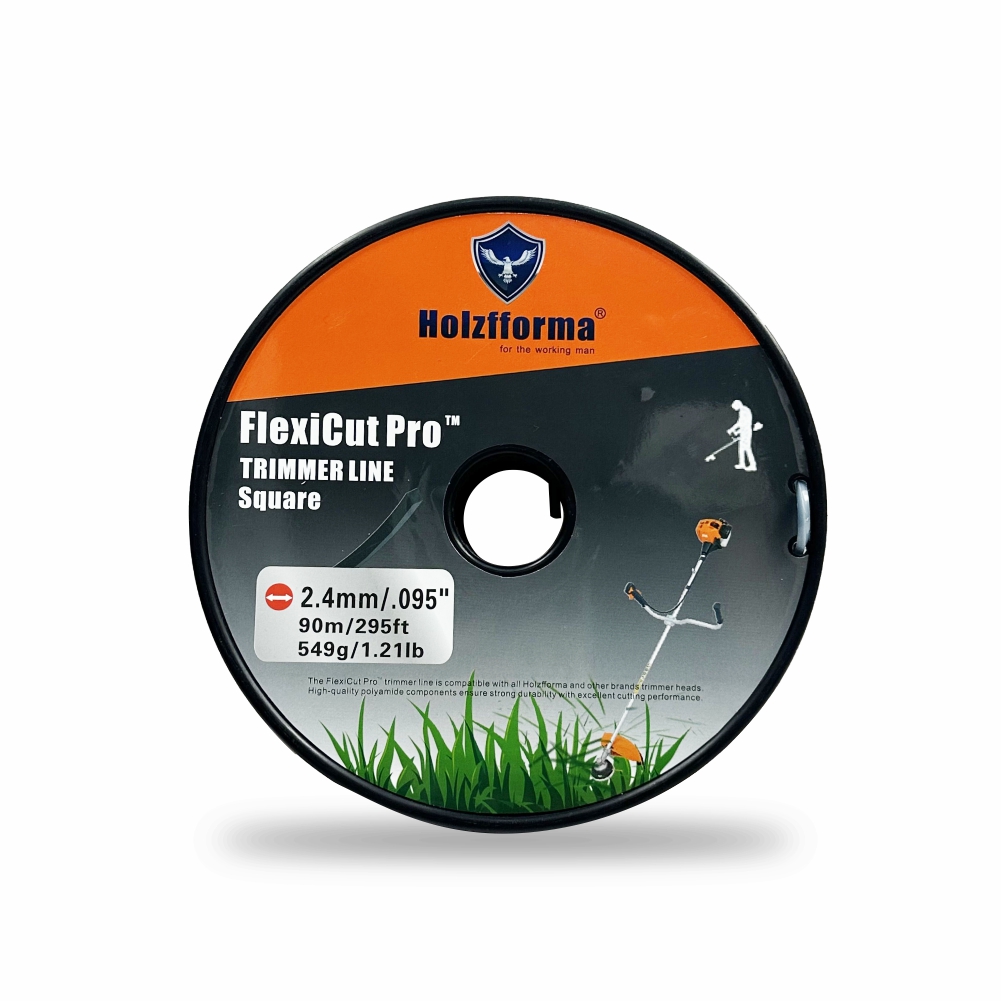 FlexiCut Pro™ 2,4 мм/.095 "x90 м/295 футов Высококачественная квадратная леска для триммеров