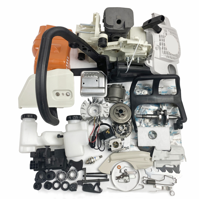 Полные запасные части для Holzfforma G180 STIHL MS180 018 Двигатель бензопилы Картер двигателя Карбюратор Топливный бак Цилиндр Поршень Катушка зажигания